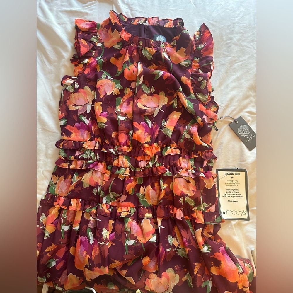 Vince Camuto Multicolor Floral Maxi Dress. NWT Size‎ 12 - Picture 3 of 9